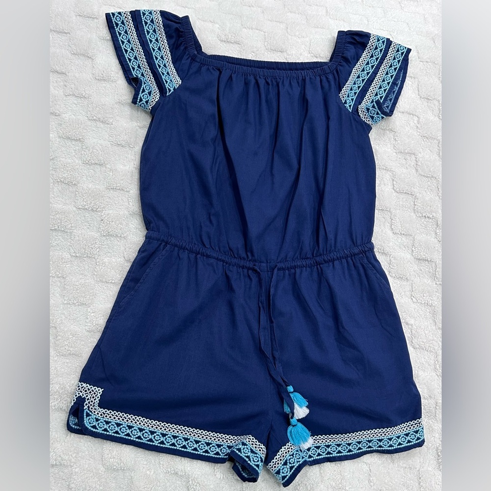 Vineyard Vines Embroidered
Romper Womens Size S 
 Blue - Picture 2 of 8